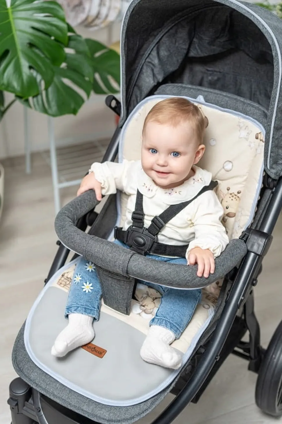 Babymam wkładka do wózka spacerówki dwustronna uniwersalna babymam ALLinONE