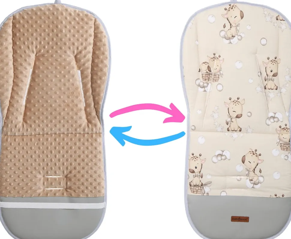 Babymam wkładka do wózka spacerówki dwustronna uniwersalna babymam ALLinONE