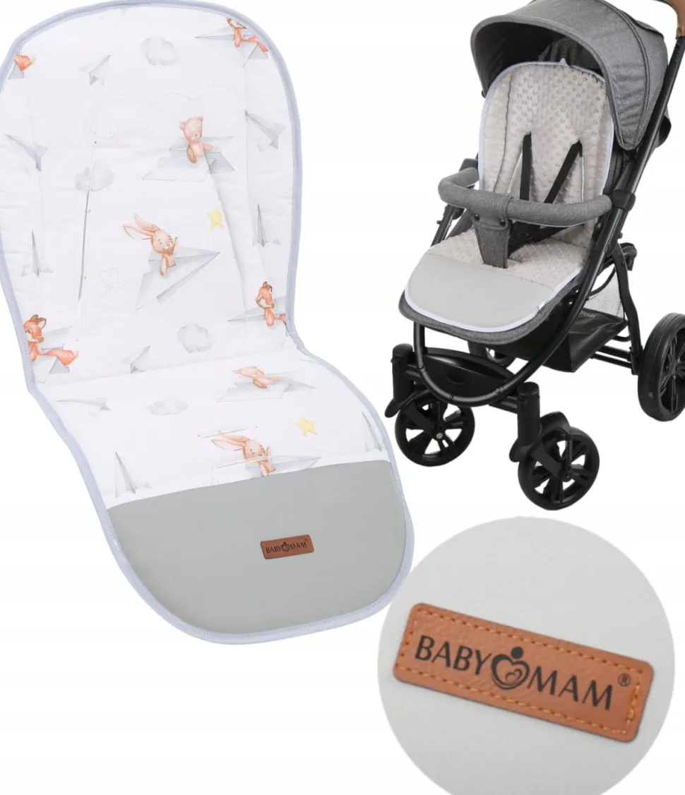 Babymam wkładka do wózka spacerówki dwustronna uniwersalna babymam ALLinONE