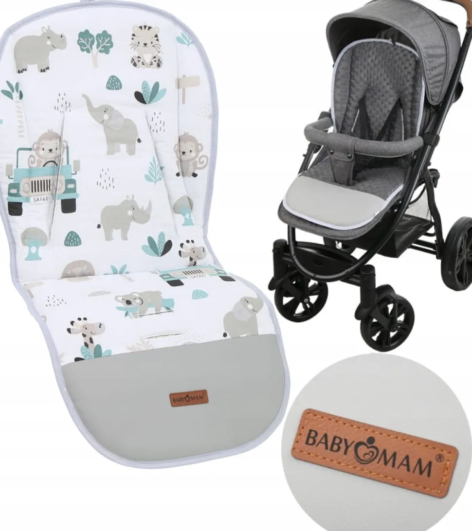 Babymam wkładka do wózka spacerówki dwustronna uniwersalna babymam ALLinONE
