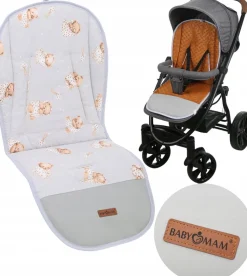 Babymam wkładka do wózka spacerówki dwustronna uniwersalna babymam ALLinONE