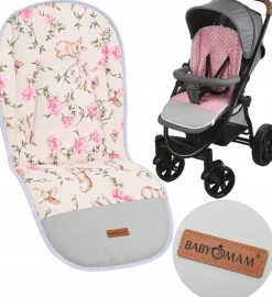 Babymam wkładka do wózka spacerówki dwustronna uniwersalna babymam ALLinONE