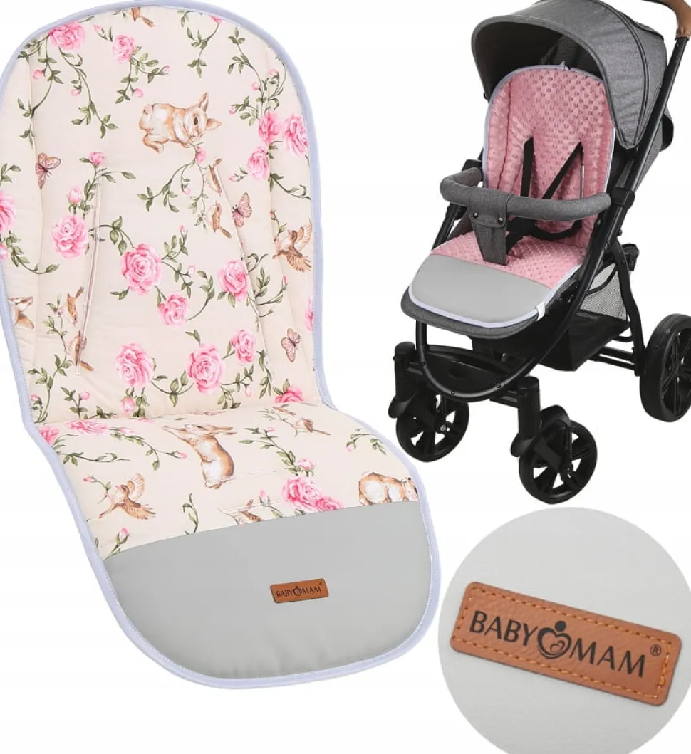 Babymam wkładka do wózka spacerówki dwustronna uniwersalna babymam ALLinONE