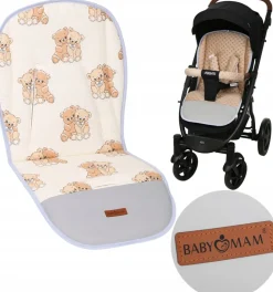 Babymam wkładka do wózka spacerówki dwustronna uniwersalna babymam ALLinONE