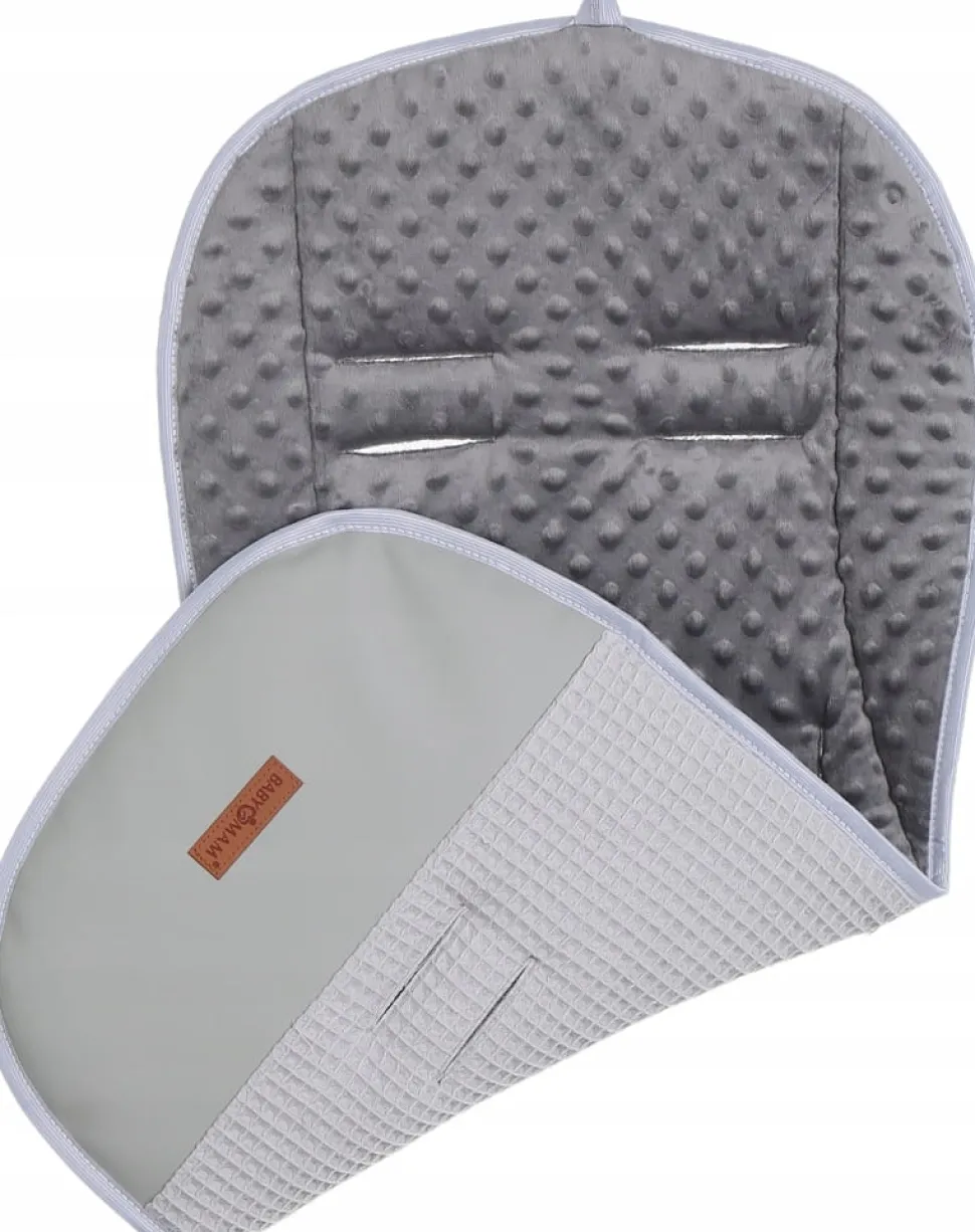 Babymam wkładka dwustronna do wózka spacerówki minky + wafel