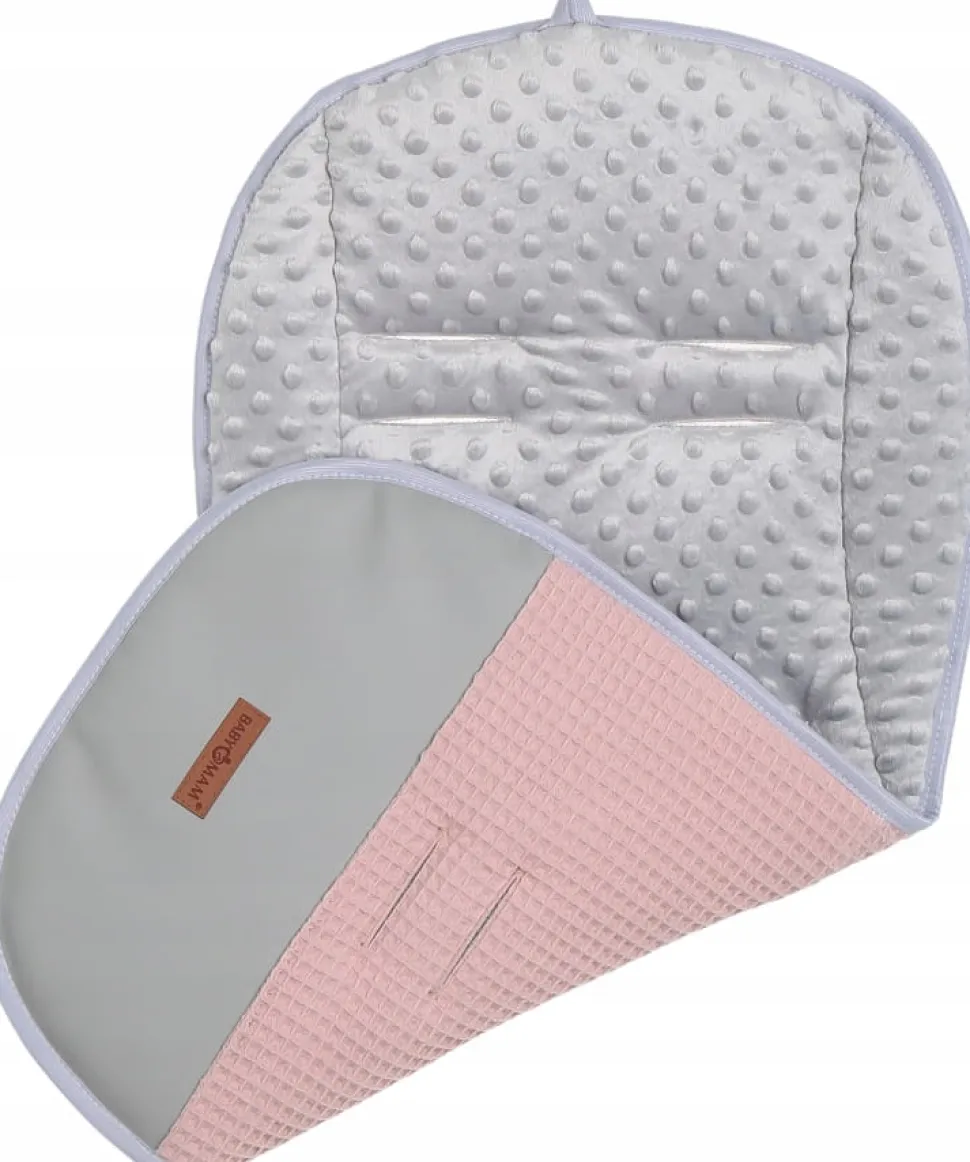 Babymam wkładka dwustronna do wózka spacerówki minky + wafel