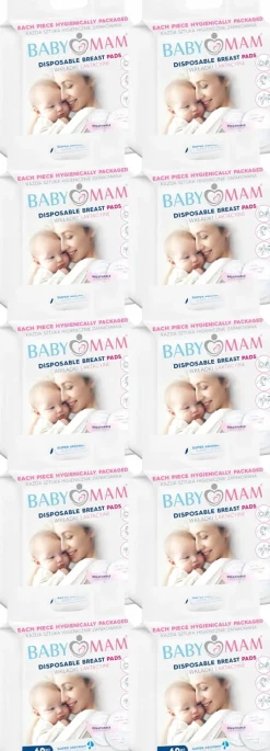 Babymam wkładki laktacyjne superchłonne żelujące 10x60 600szt