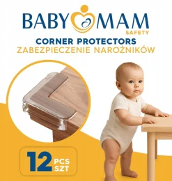 Babymam zabezpieczenia na rogi kanty narożniki ochronne silikonowe 12szt