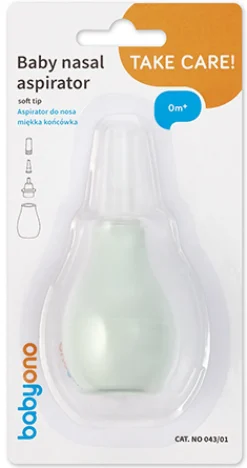 BABYONO ASPIRATOR DO NOSA GRUSZKA MIĘKKA KOŃCÓWKA