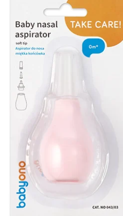 BABYONO ASPIRATOR DO NOSA GRUSZKA MIĘKKA KOŃCÓWKA