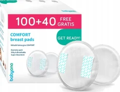BABYONO CHŁONNE WKŁADKI LAKTACYJNE COMFORT 140 SZT