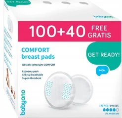 BABYONO CHŁONNE WKŁADKI LAKTACYJNE COMFORT 140 SZT