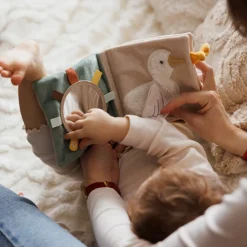 Babyono książeczka sensoryczna miekka dla niemowląt szeleścik Cow Bingo