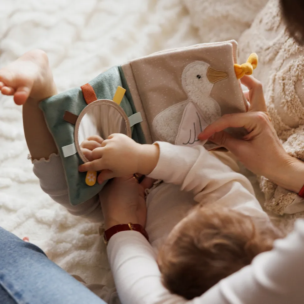 Babyono książeczka sensoryczna miekka dla niemowląt szeleścik Cow Bingo
