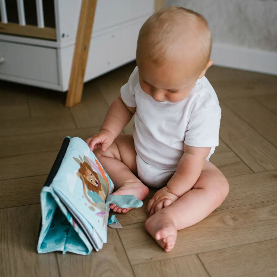 Babyono książeczka sensoryczna edukacyjna safari 1564