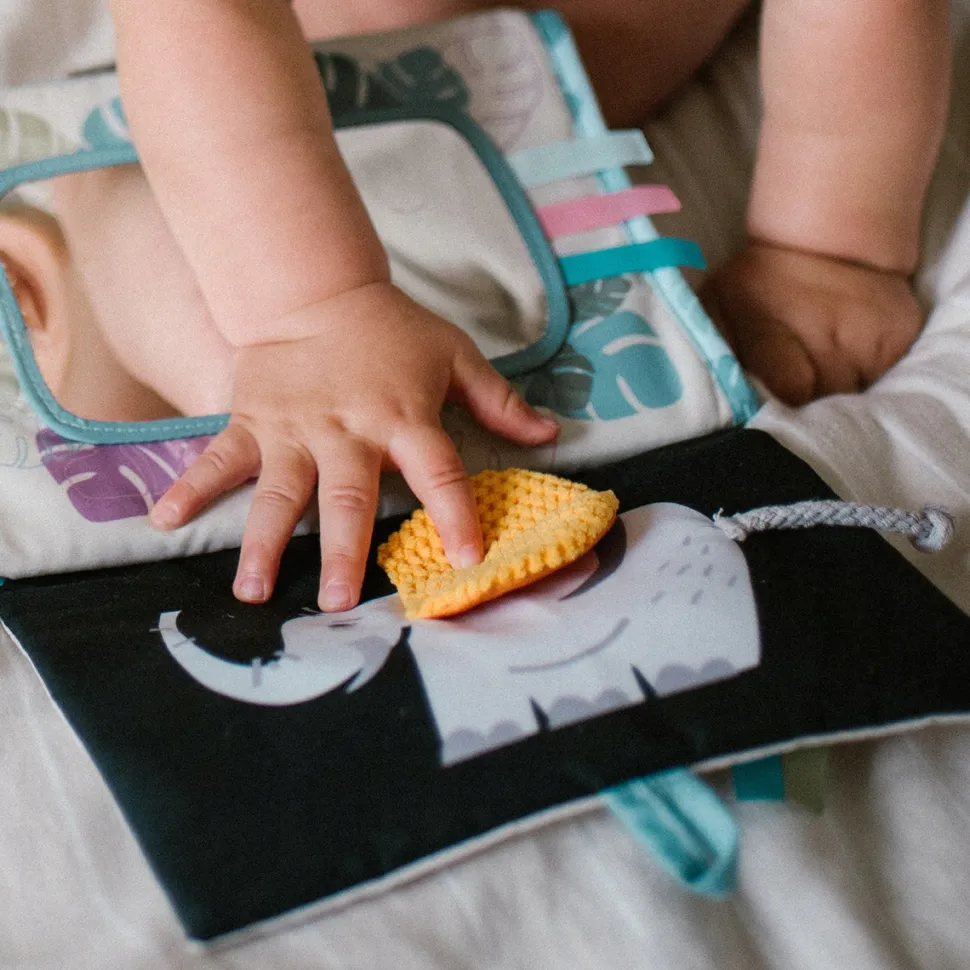 Babyono książeczka sensoryczna edukacyjna safari 1564