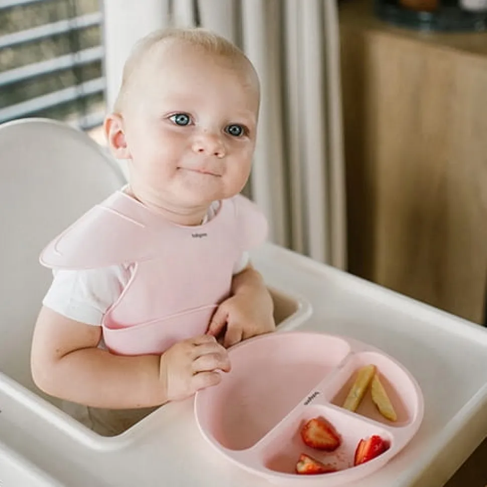 Babyono śliniak silikonowy regulowane zapięcie kieszonka