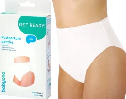 BABYONO majtki figi poporodowe jednorazowe 5szt. XL
