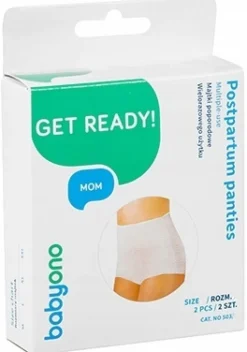 BABYONO MAJTKI POPORODOWE WIELORAZOWE 2szt x2 M