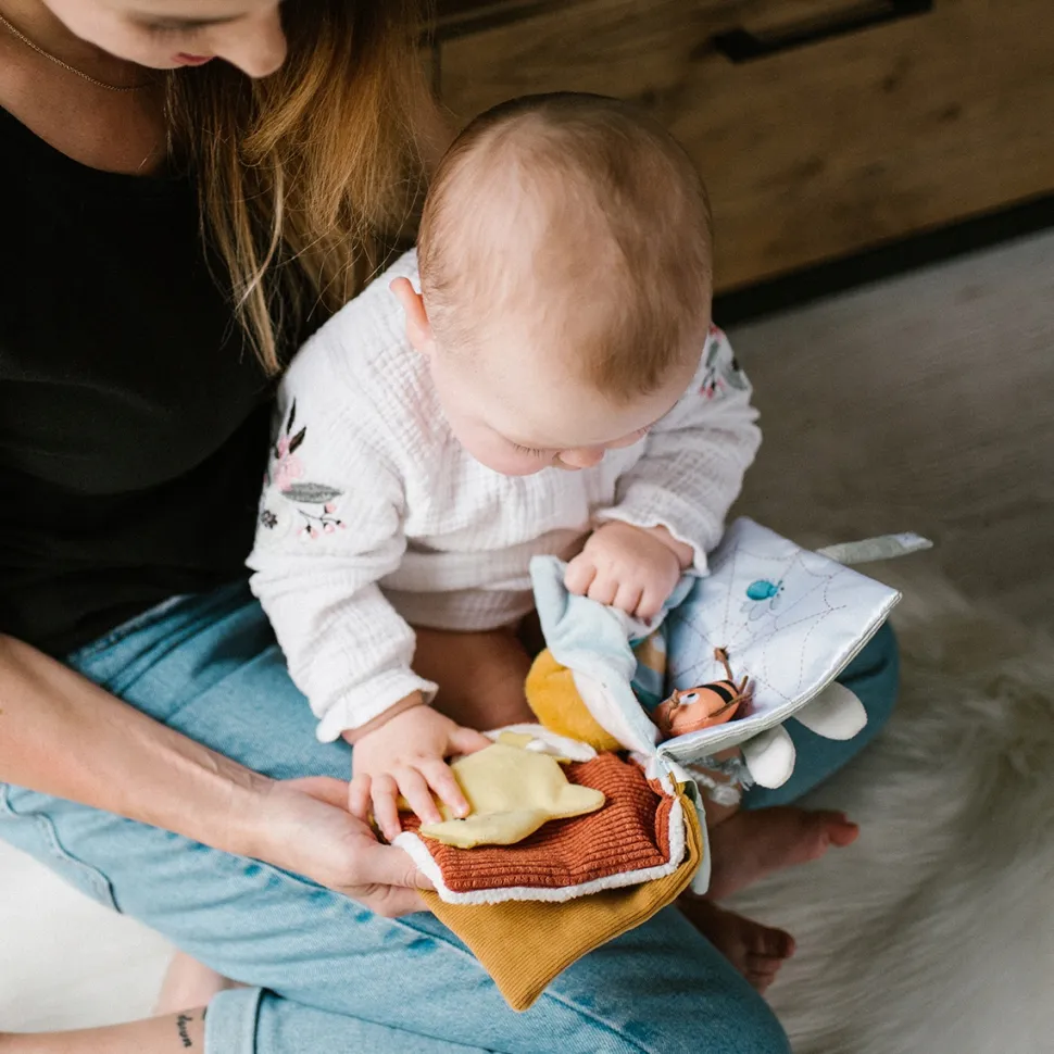 Babyono miekka ksiązeczka sensoryczna rozwojowa edukacyjna z zawieszką