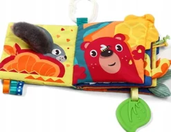 BABYONO MIĘKKA KSIĄŻECZKA SENSORYCZNA GRYZAK SZELEŚCIK METKI
