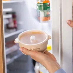 Babyono miseczka silikonowa z przyssawką i przykrywką dla dzieci