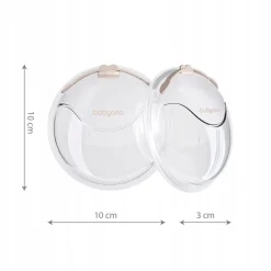 Babyono muszle laktacyjne do mleka kolektory + etui laktator 2szt