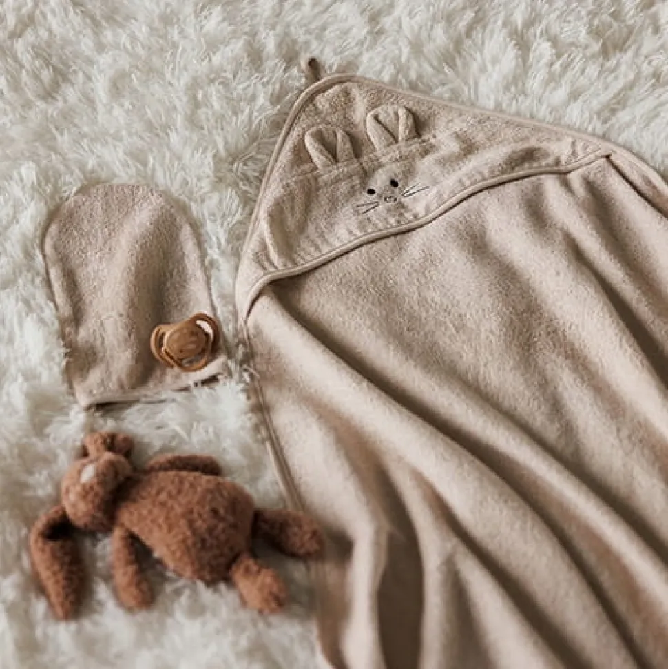 Babyono myjka rękawica kąpielowa bambusowa dla dzieci i niemowląt
