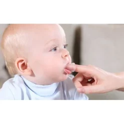 BABYONO PIERWSZA SZCZOTECZKA ZĘBÓW DZIĄSEŁ + ETUI
