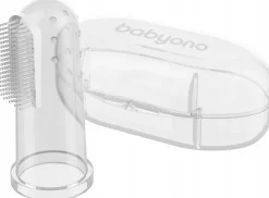 BABYONO PIERWSZA SZCZOTECZKA ZĘBÓW DZIĄSEŁ + ETUI