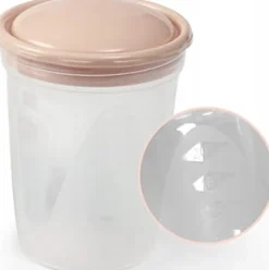 Babyono pojemniki na mleko pokarm 4szt + ustnik