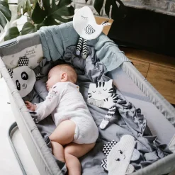 BABYONO przytulanka kontrastowa szeleścik panda 0m+