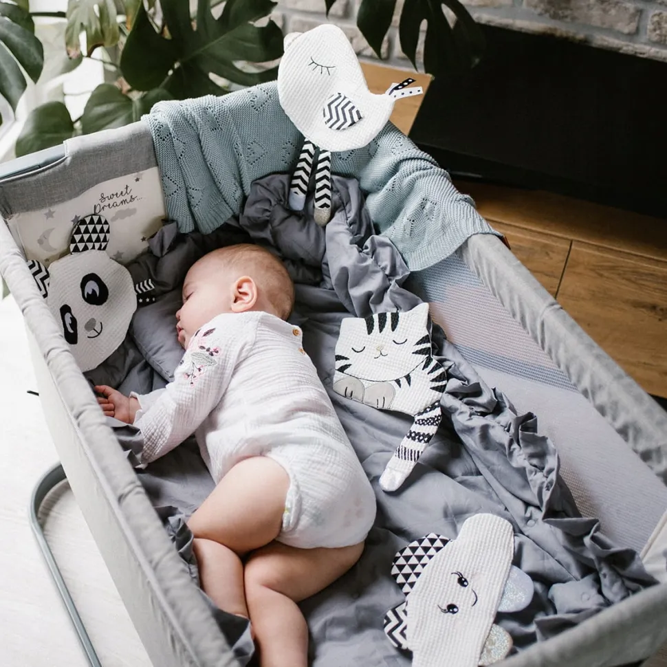 BABYONO przytulanka kontrastowa szeleścik panda 0m+