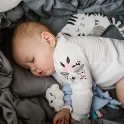 BABYONO przytulanka kontrastowa szeleścik kotek 0m+