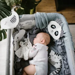 BABYONO przytulanka kontrastowa szeleścik kotek 0m+