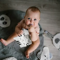 BABYONO przytulanka kontrastowa szeleścik kotek 0m+