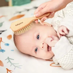 BABYONO SZCZOTKA NATURALNA Z KOZIEGO WŁOSIA MIĘKKA