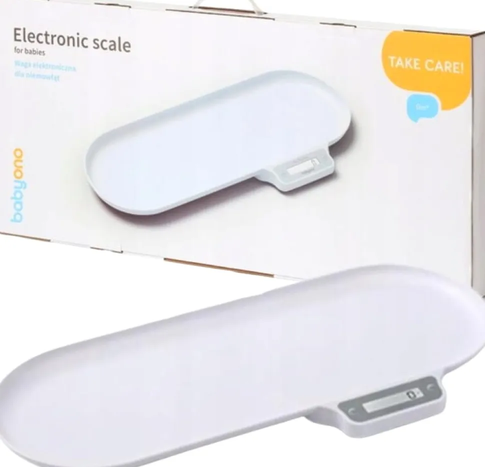 Babyono waga elektroniczna dla dzieci niemowląt wcześniaków do 30 kg 1079