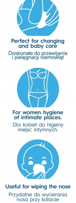 Bambusowe suche chusteczki dla niemowląt i dzieci 50 szt Babymam