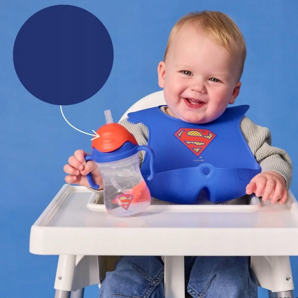 B.BOX innowacyjny kubek bidon z obciążoną słomką Superman