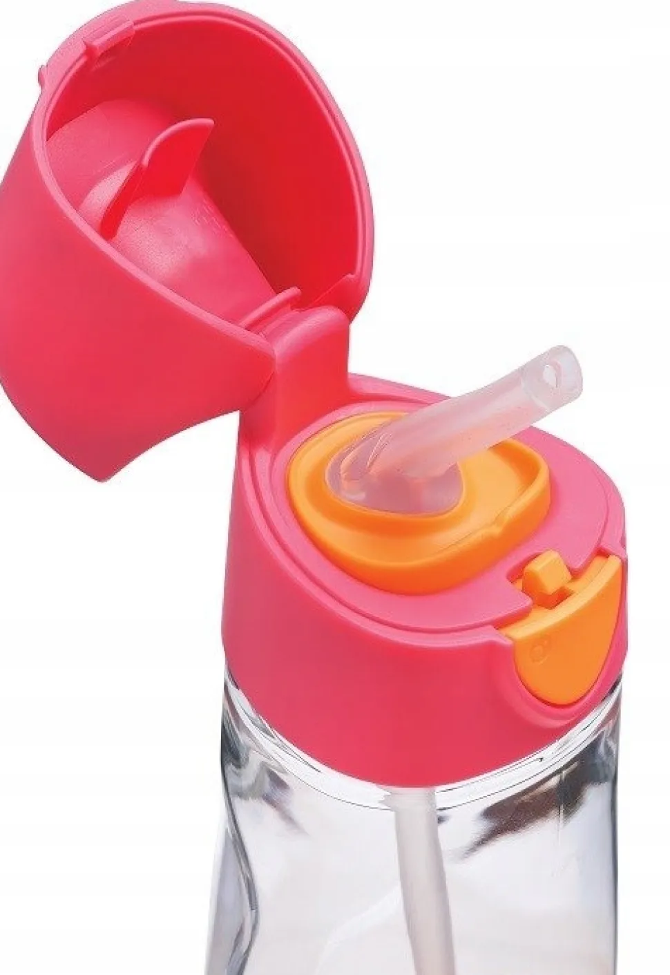 B.BOX tritanowa butelka kubek bidon + słomka 450ml