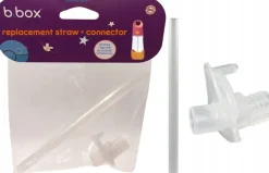 B.box zestaw słomki słomka z łącznikiem do butelki tritanowej 450ml