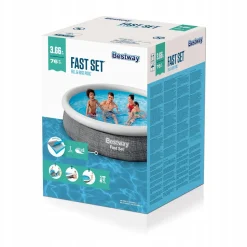 BESTWAY basen rozporowy ogrodowy fast set 366x76cm