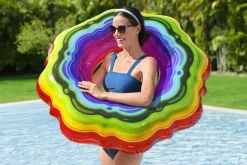 BESTWAY koło dmuchane na plażę basen nad wodę rainbow 115 cm 36163