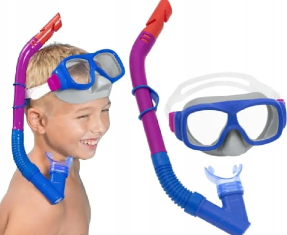 BESTWAY maska do pływania z rurką okulary do nurkowania 24032