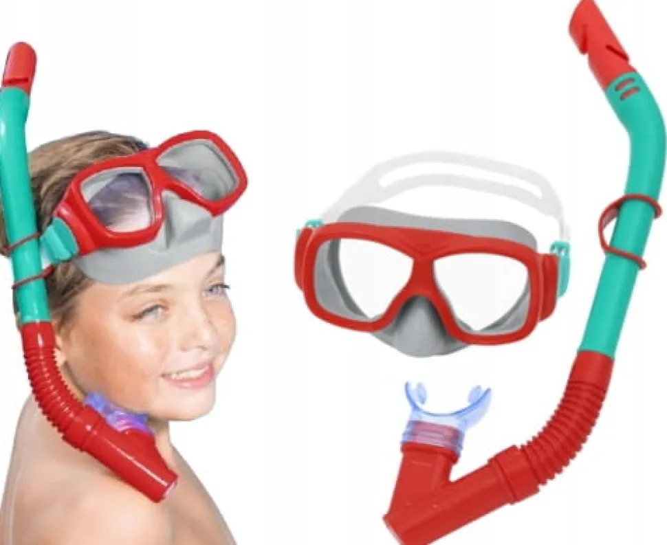 BESTWAY maska do pływania z rurką okulary do nurkowania 24032