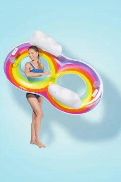 BESTWAY materac do pływania podwójne koło nad wodę na basen plażę 43648