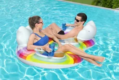 BESTWAY materac do pływania podwójne koło nad wodę na basen plażę 43648