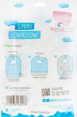 BOCIOLAND ŚLINIAKI ŚLINIACZKI JEDNORAZOWE 10SZT