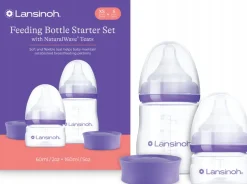 Butelka do karmienia 160ml + 60ml + smoczki zestaw startowy Lansinoh